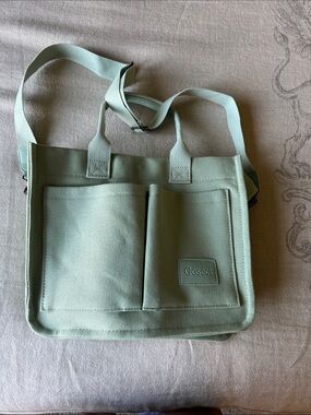 NWOT Canvas Messenger Bag